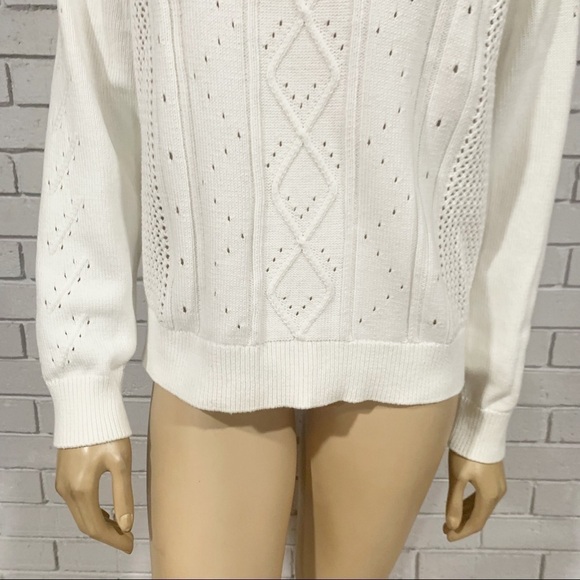 J.Crew Women’s Crewneck Pointelle Knit Pullover Sweater - Picture 3 of 11